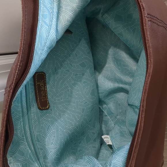 The Sak Brown Leather Shoulder Bag - Picture 7 of 10